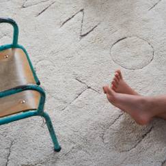Linge de maison et décoration-Décoration-Tapis enfant lavable en coton rugcycled abc