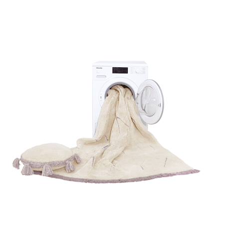 Tapis enfant lavable en coton rugcycled abc Naturel+Naturel, olive 5 - vertbaudet enfant 