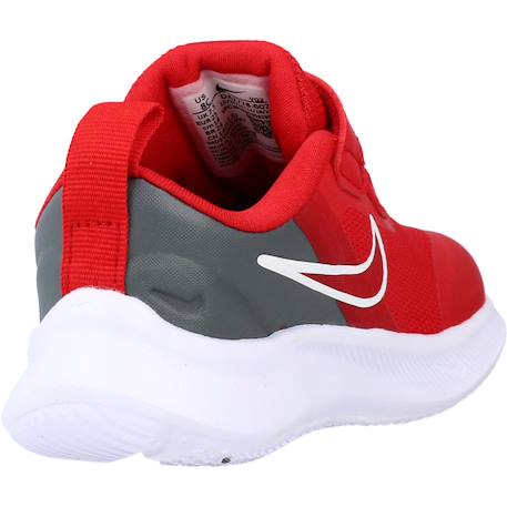 Basket bébé textile star runner 3 Noir+Rouge vif 9 - vertbaudet enfant 