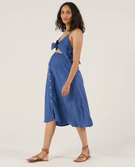 Robe d'allaitement nolwenn Bleu+Cuivre 2 - vertbaudet enfant 