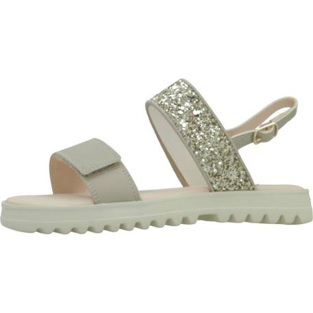Sandales fille modèle j sandal coralie gir Beige c0262+Blanc c1z1n 2 - vertbaudet enfant 