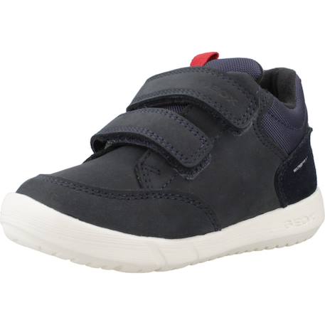 Basket garçon cuir bébé hyroo Bleu+Vert 4 - vertbaudet enfant 