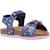 Sandales fille modèle b sandal chalki girl Bleu c0694+Bleu cf48t 5 - vertbaudet enfant 