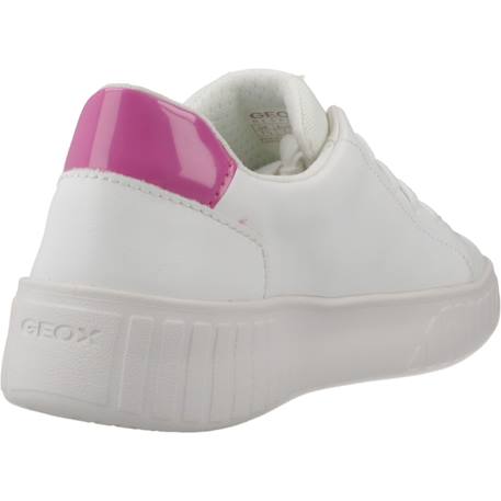 Baskets basses  à lacets Blanc+Blanc - Rose+Blanc fushia+Noir or clair 3 - vertbaudet enfant 