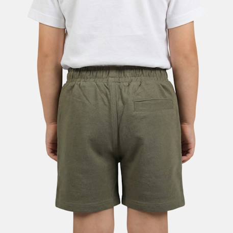 Bermuda enfant garçon avec logo et cordon Beige+Gris+Kaki+Marine 11 - vertbaudet enfant 