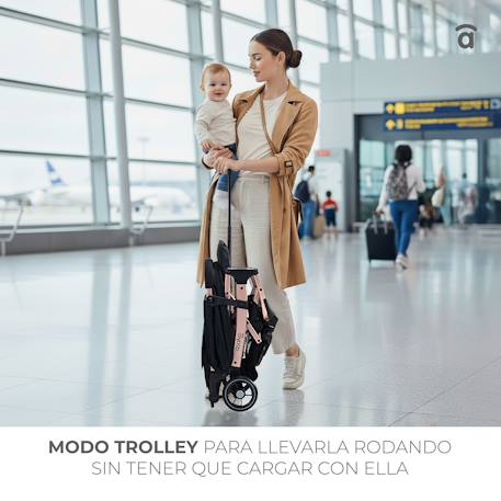 Poussette de voyage amsterdam Beige+Noir+Vert 18 - vertbaudet enfant 