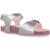 Sandales à brides Argent rose+Gris+Rose c0514 11 - vertbaudet enfant 
