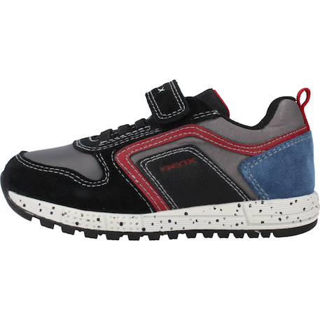Basket garçon cuir bébé alben Bleu c4335+Noir c0260 8 - vertbaudet enfant 