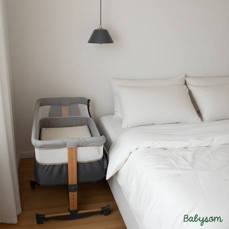Babysom - matelas cododo bébé 50x83 cm - housse en viscose de bamboo - sans traitement chimique - déhoussable - certifié oekotex Blanc 2 - vertbaudet enfant 