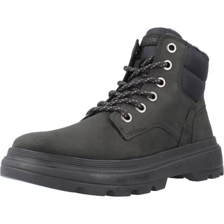 Botte garçon cuir kiddartah Noir+Vert 4 - vertbaudet enfant 