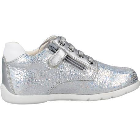 Baskets bébé fille en cuir kaytan Argent c0776 1 - vertbaudet enfant 