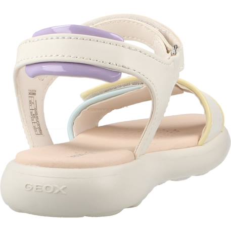 Sandales fille modèle j sandal puffypop Blanc+Blanc c0653+Rose 9 - vertbaudet enfant 