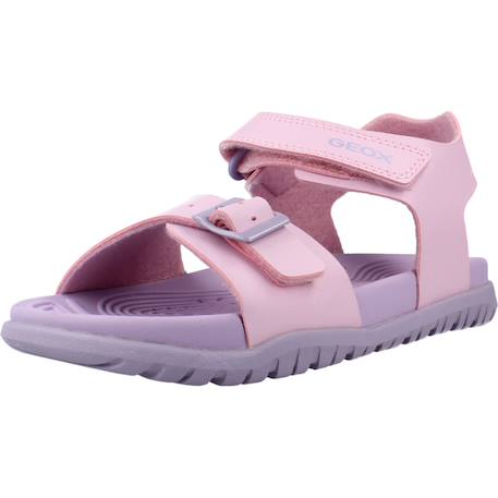 Sandales fille modèle j sandal fusbetto gi Blanc c0653+Bleu c4268+Rose c8842 16 - vertbaudet enfant 