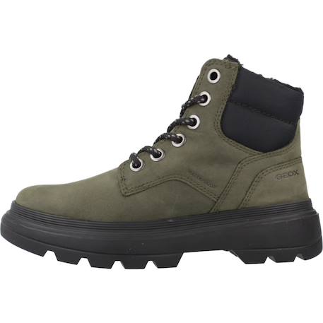 Botte garçon cuir kiddartah Noir+Vert 8 - vertbaudet enfant 