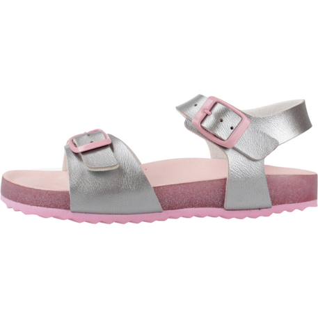 Sandales à brides Argent rose+Gris+Rose c0514 8 - vertbaudet enfant 
