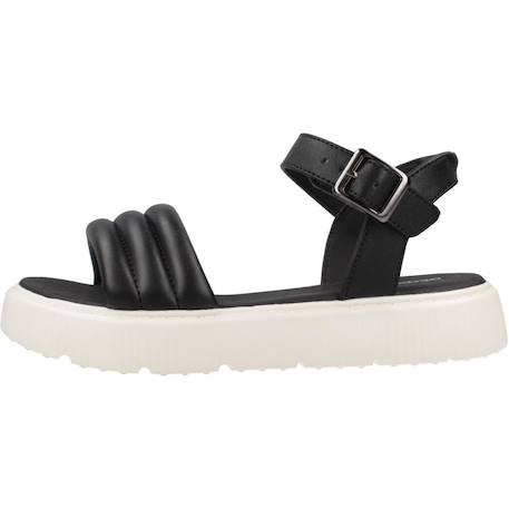 Sandales fille modèle j sandal kodette gir Blanc c1058+Noir c9999 8 - vertbaudet enfant 