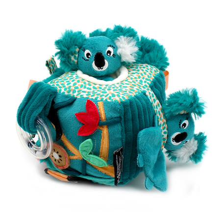 Cube d'activités en tissu Bleu+Bleu, jaune, blanc+Jaune 3 - vertbaudet enfant 