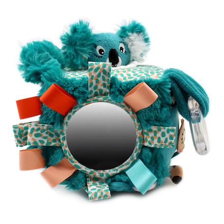 Cube d'activités en tissu Bleu+Bleu, jaune, blanc+Jaune 2 - vertbaudet enfant 