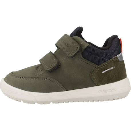 Basket garçon cuir bébé hyroo Bleu+Vert 8 - vertbaudet enfant 
