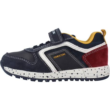 Basket garçon cuir bébé alben Bleu c4335+Noir c0260 2 - vertbaudet enfant 