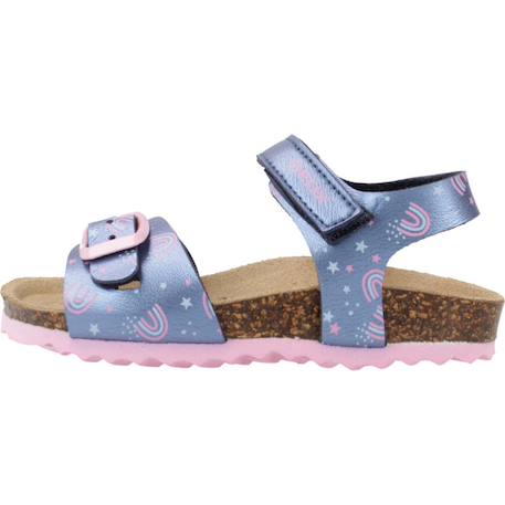 Sandales fille modèle b sandal chalki girl Bleu c0694+Bleu cf48t 8 - vertbaudet enfant 