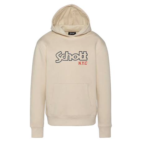 Sweat à capuche garçon sidney Beige+Marine+Noir+Orange+Rouge+Vert 1 - vertbaudet enfant 