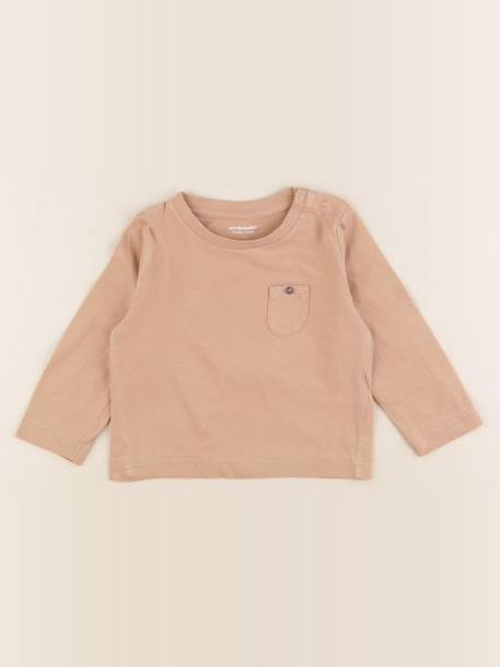 Tee-shirt - 12 mois Beige 1 - vertbaudet enfant 