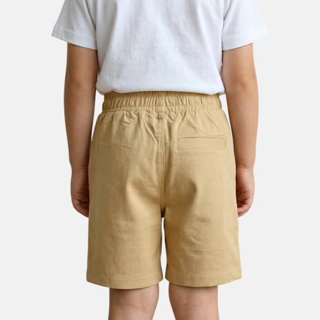 Bermuda enfant garçon avec logo et cordon Beige+Gris+Kaki+Marine 3 - vertbaudet enfant 