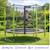 Trampoline jardin ø 300?cm + filet + échelle + bâche - jumpi 300 - taupe/vert Vert 2 - vertbaudet enfant 