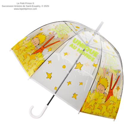 Parapluie transparent unique au monde - le petit prince Jaune 1 - vertbaudet enfant 