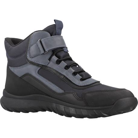 Botte garçon synthétique simbyos Bleu c4321+Noir c0005+Noir c0245 5 - vertbaudet enfant 