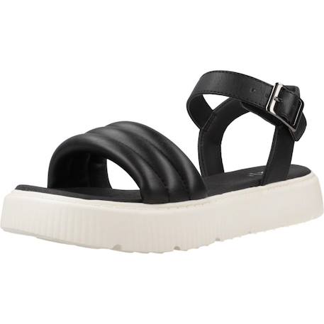Sandales fille modèle j sandal kodette gir Blanc c1058+Noir c9999 10 - vertbaudet enfant 