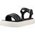 Sandales fille modèle j sandal kodette gir Blanc c1058+Noir c9999 10 - vertbaudet enfant 