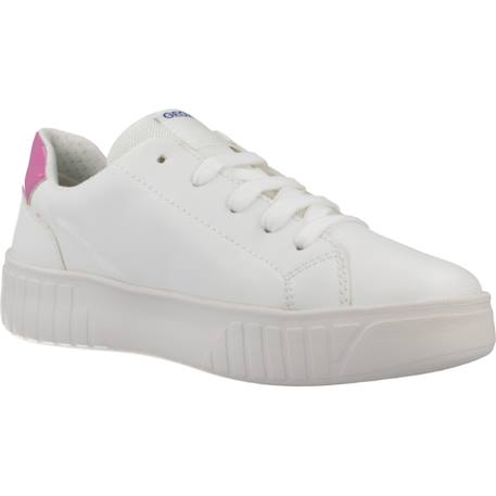 Baskets basses  à lacets Blanc+Blanc - Rose+Blanc fushia+Noir or clair 5 - vertbaudet enfant 