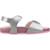 Sandales à brides Argent rose+Gris+Rose c0514 7 - vertbaudet enfant 