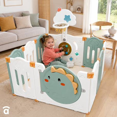 Parc - centre d'activités dino Blanc et vert 2 - vertbaudet enfant 