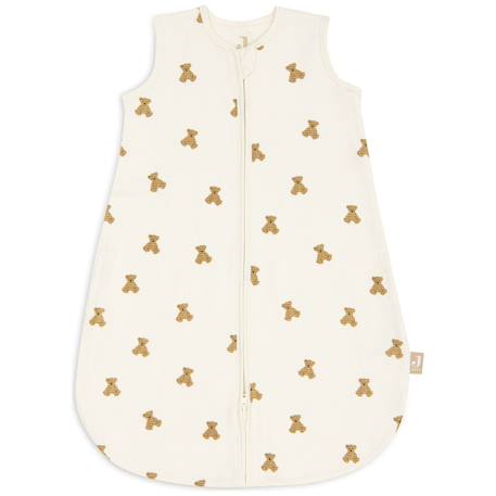 Gigoteuse légère jersey little waffle mini teddy bear tog 0,5 (0-3 mois) Ecru, marron, noir 1 - vertbaudet enfant 