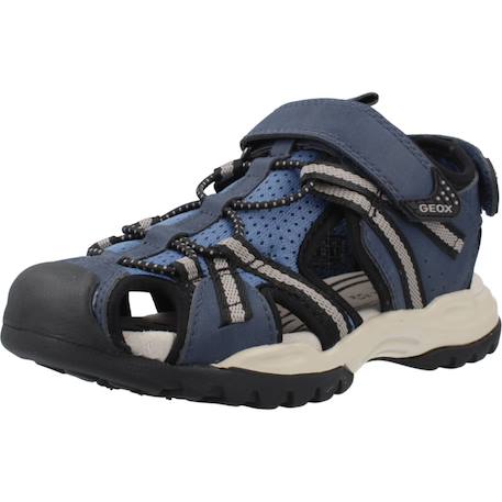 Sandales garçon modèle j borealis b. B Bleu c4189+Bleu c4327+Brun clair c0445 4 - vertbaudet enfant 