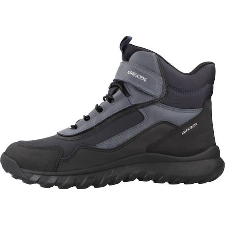 Botte garçon synthétique simbyos Bleu c4321+Noir c0005+Noir c0245 2 - vertbaudet enfant 