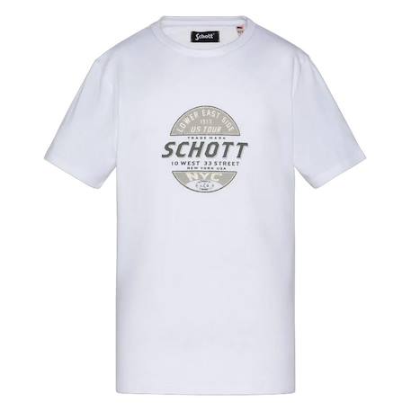 T-shirt garçon ustour Blanc+Marine+Noir+Orange 1 - vertbaudet enfant 