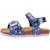 Sandales fille modèle b sandal chalki girl Bleu c0694+Bleu cf48t 2 - vertbaudet enfant 