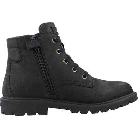 Bottes enfant garçon en cuir shaylax Noir c4002+Vert 1 - vertbaudet enfant 
