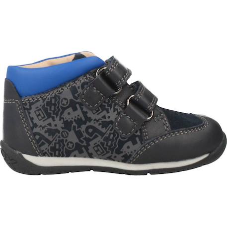 Bottes garçon modèle b each boy Bleu+Gris 1 - vertbaudet enfant 