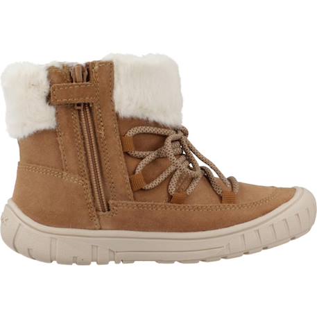 Bottines fille zippées b omar Brun clair 1 - vertbaudet enfant 