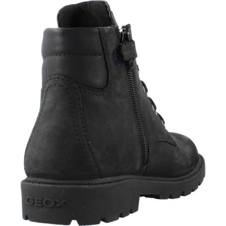 Bottes enfant garçon en cuir shaylax Noir c4002+Vert 3 - vertbaudet enfant 