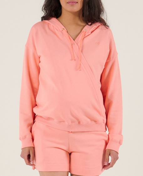 Sweat hoodie de grossesse et d'allaitement coconut Abricot+Lila+Vanille 1 - vertbaudet enfant 