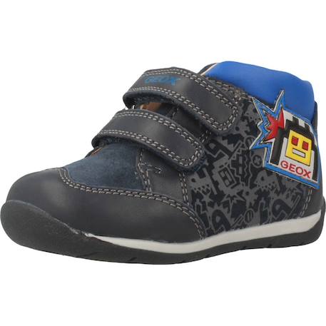 Bottes garçon modèle b each boy Bleu+Gris 4 - vertbaudet enfant 