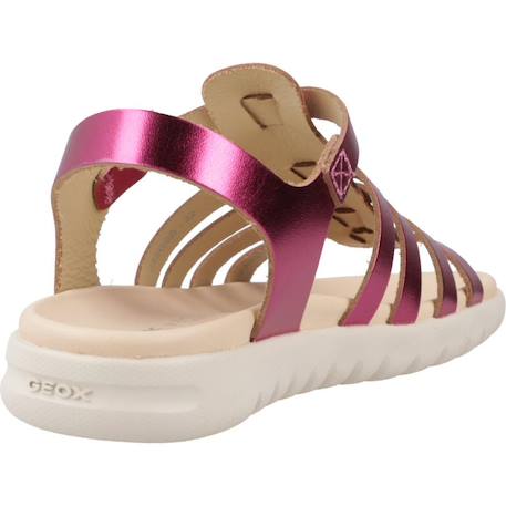 Sandales fille modèle j s. Soleima g.b - metal.lea Bronze c7018+Rose c8002 9 - vertbaudet enfant 