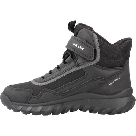 Botte garçon synthétique simbyos Bleu c4321+Noir c0005+Noir c0245 8 - vertbaudet enfant 