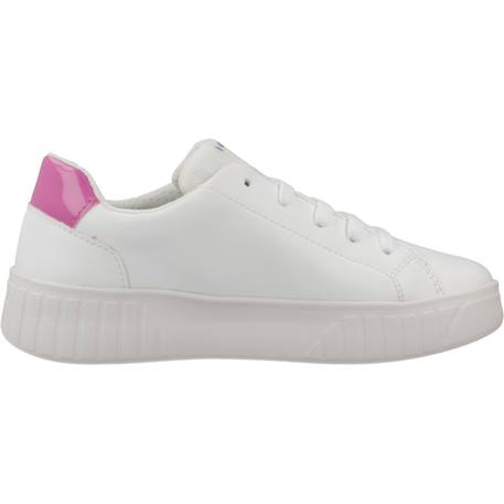 Baskets basses  à lacets Blanc+Blanc - Rose+Blanc fushia+Noir or clair 1 - vertbaudet enfant 